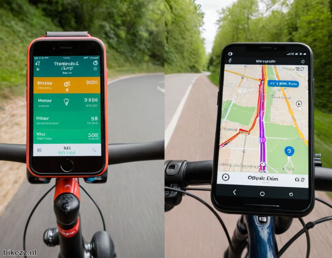 Batterijverbruik kan variëren tussen apps en functies - Fietsnavigatie apps vergeleken (offline/GPX)