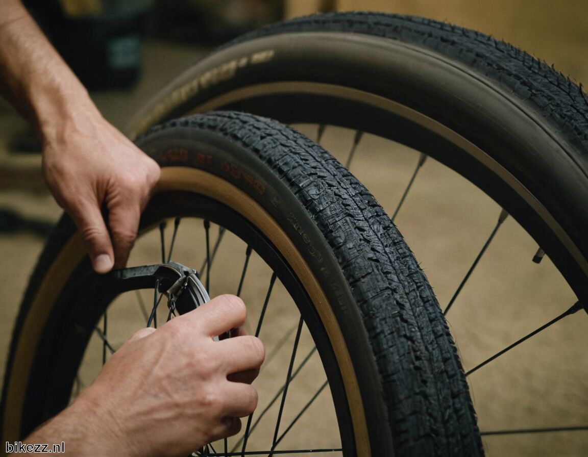 Druk de band goed aan en laat drogen   - Fietsband plakken: stap-voor-stap gids